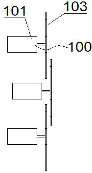 A fan screen splicing display system and method for eliminating overlapping shadows