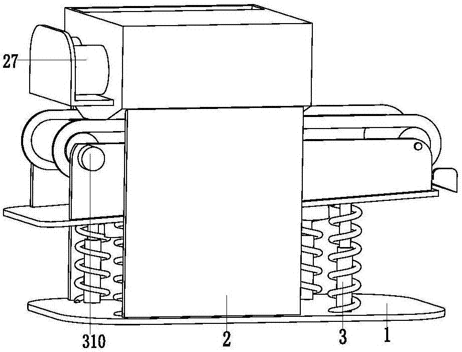 Raw material grinding and screening device special for building and ornament material granite tiles