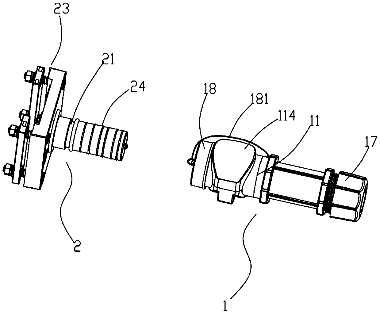 Quick-plug connector seat