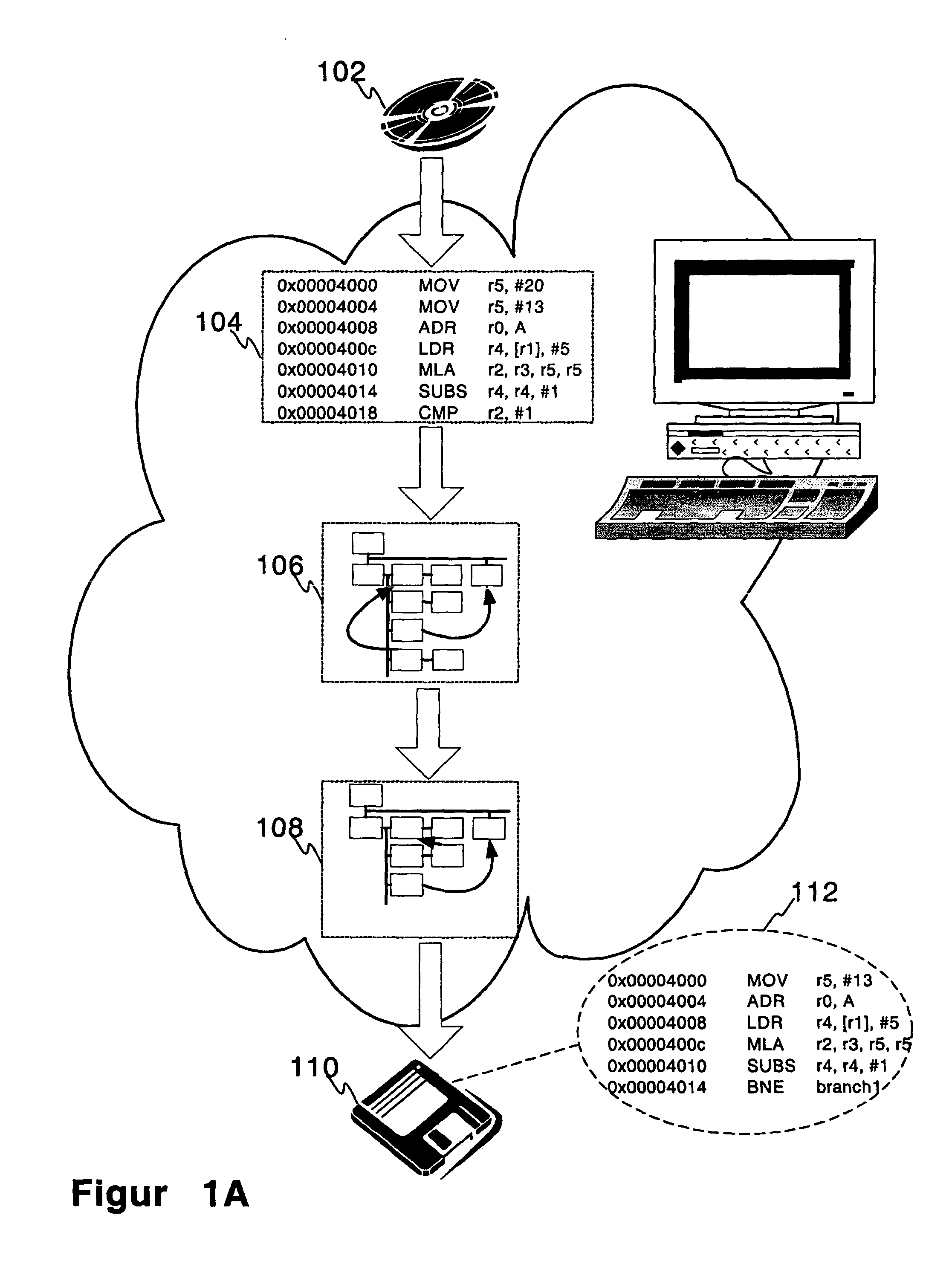 Method and a system for constructing control flows graphs of binary executable programs at post-link time