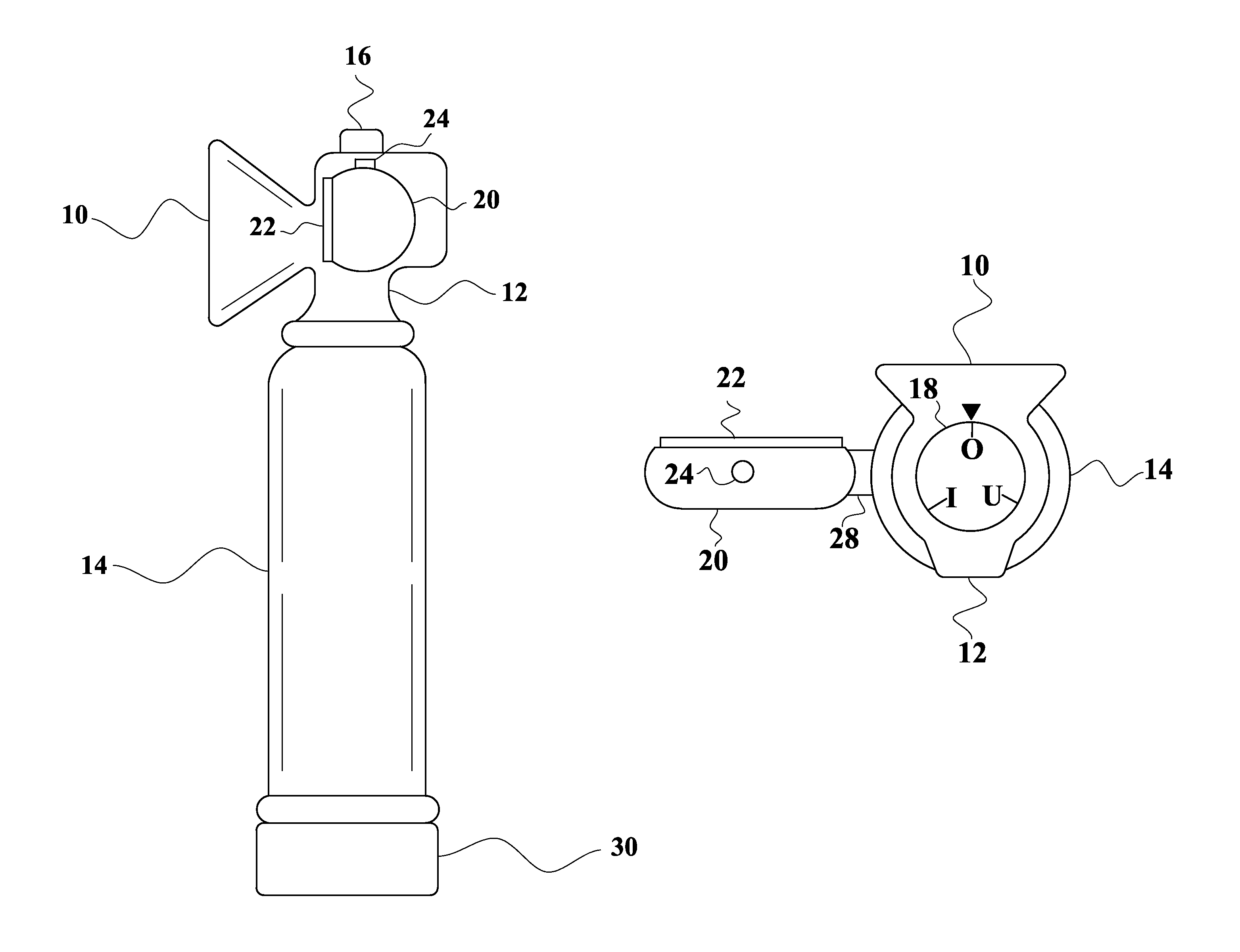 Ultrasonic and/or infrasonic animal repellent horn powered by compressed air canister combined with a strobe light