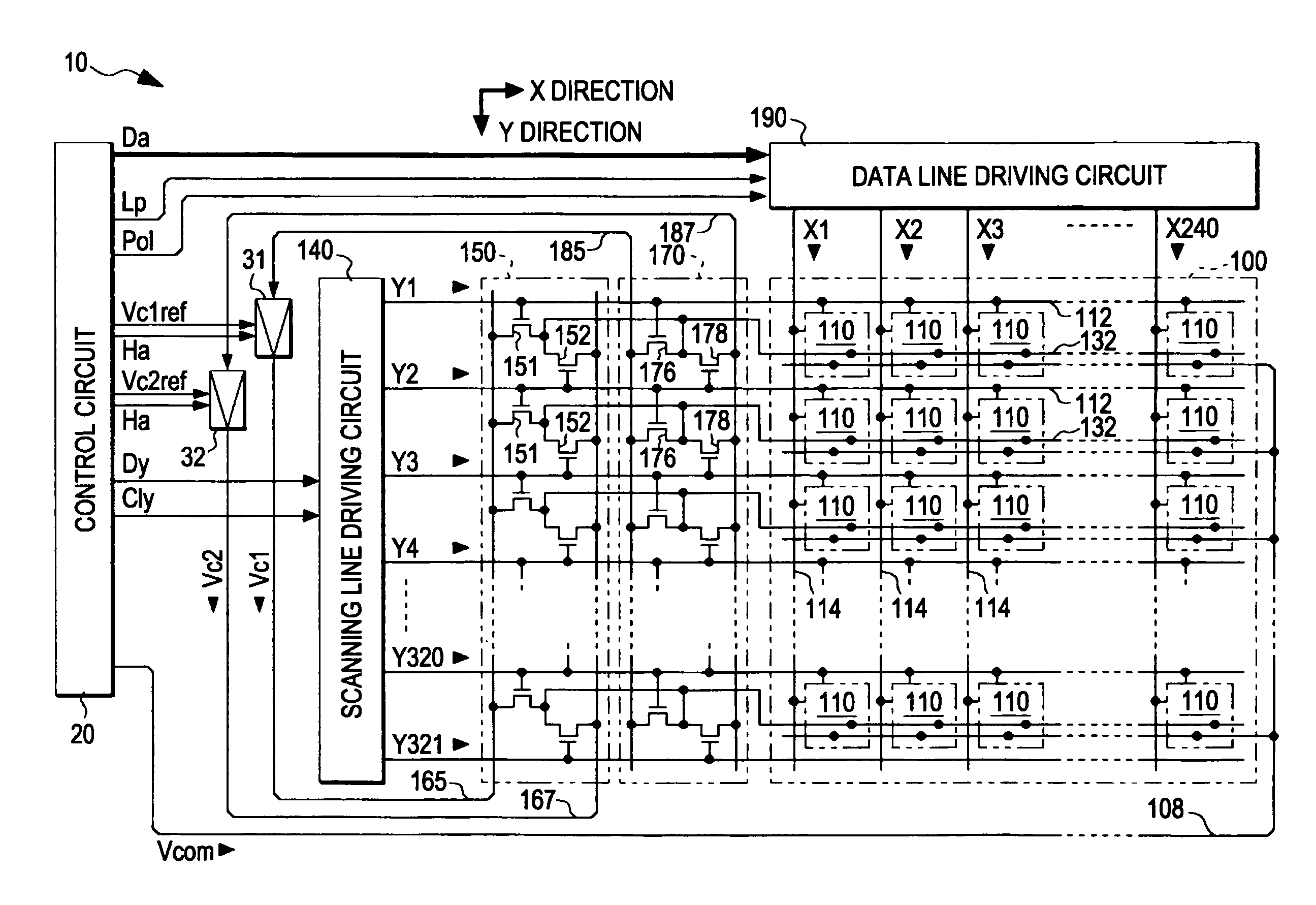 Electro-optical device, driving circuit, and electronic apparatus