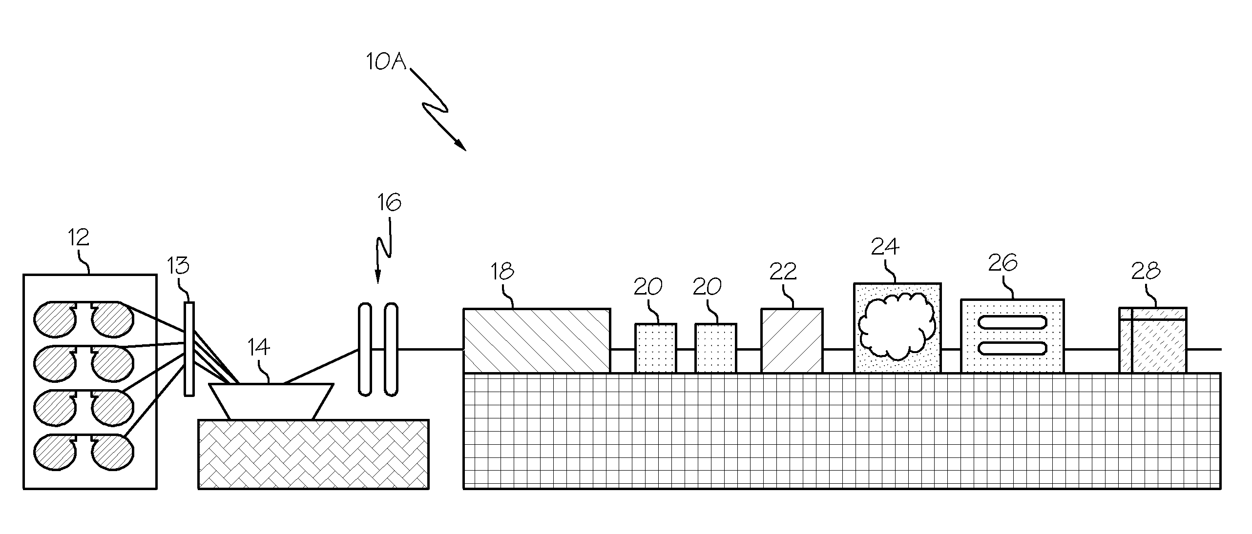 Continuous Powder Coating Method for Profiles Having Little or No Conductivity