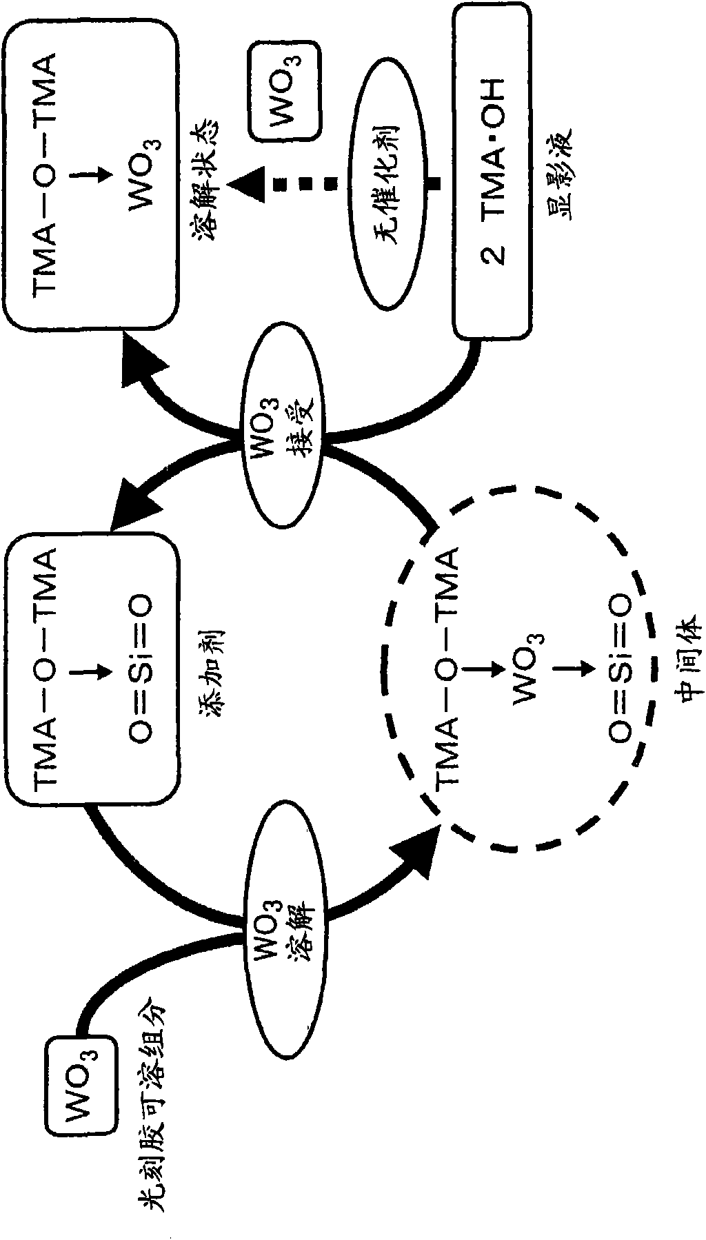 Developing solution and method for production of finely patterned material