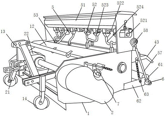 Straw returning seeder