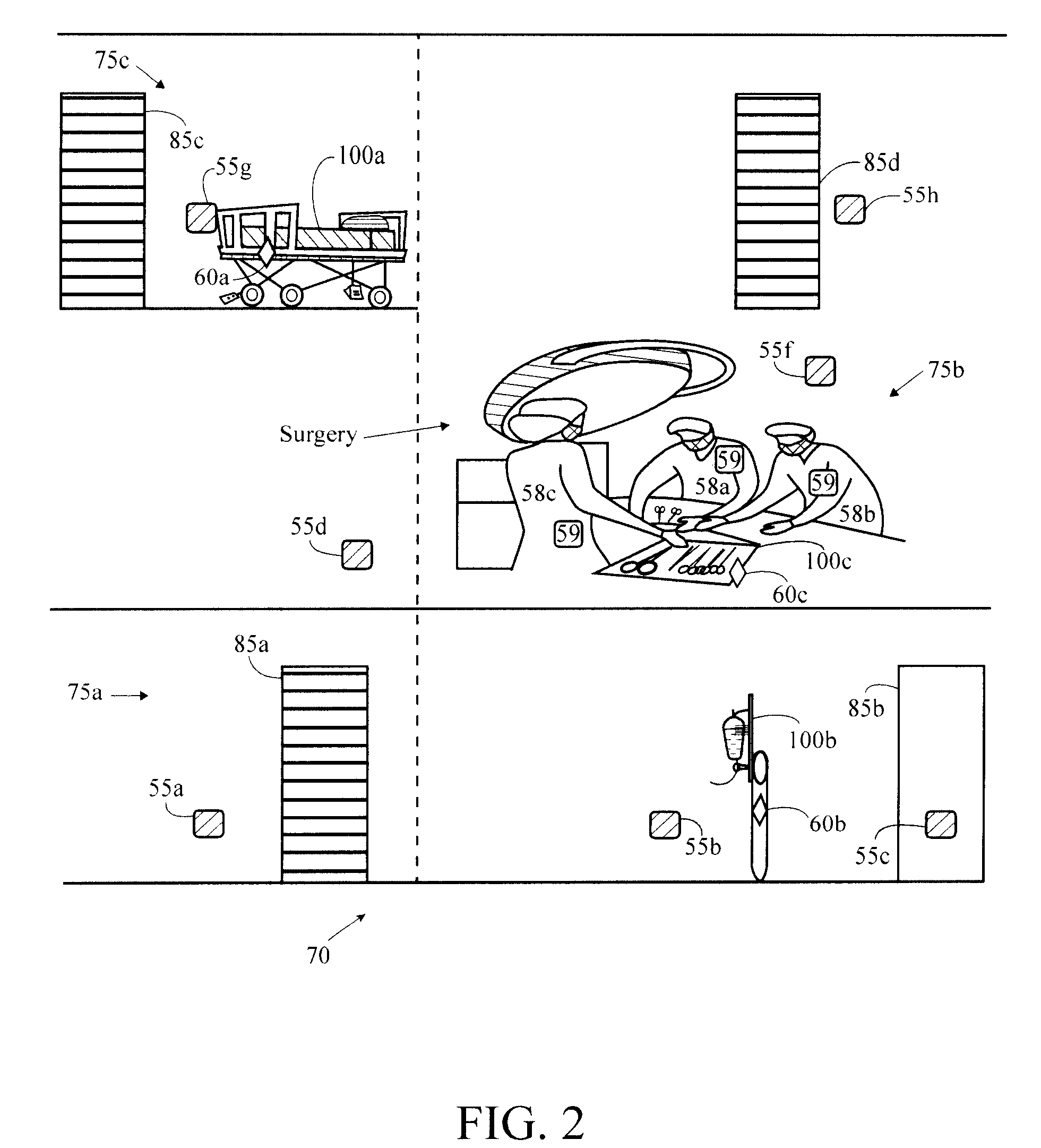 Wireless tracking system and method utilizing near-field communication devices