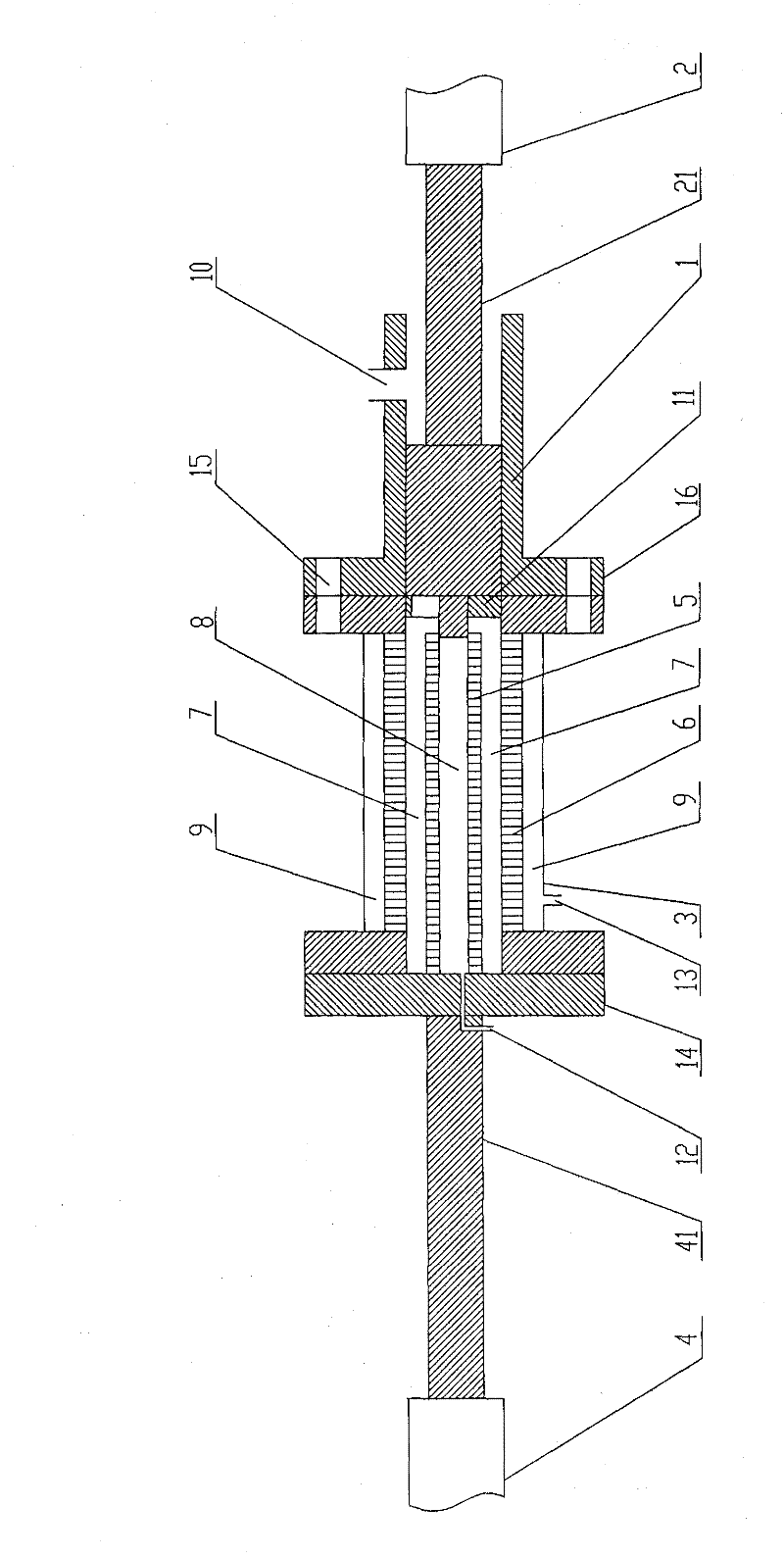 Pressure dewatering machine for sludge