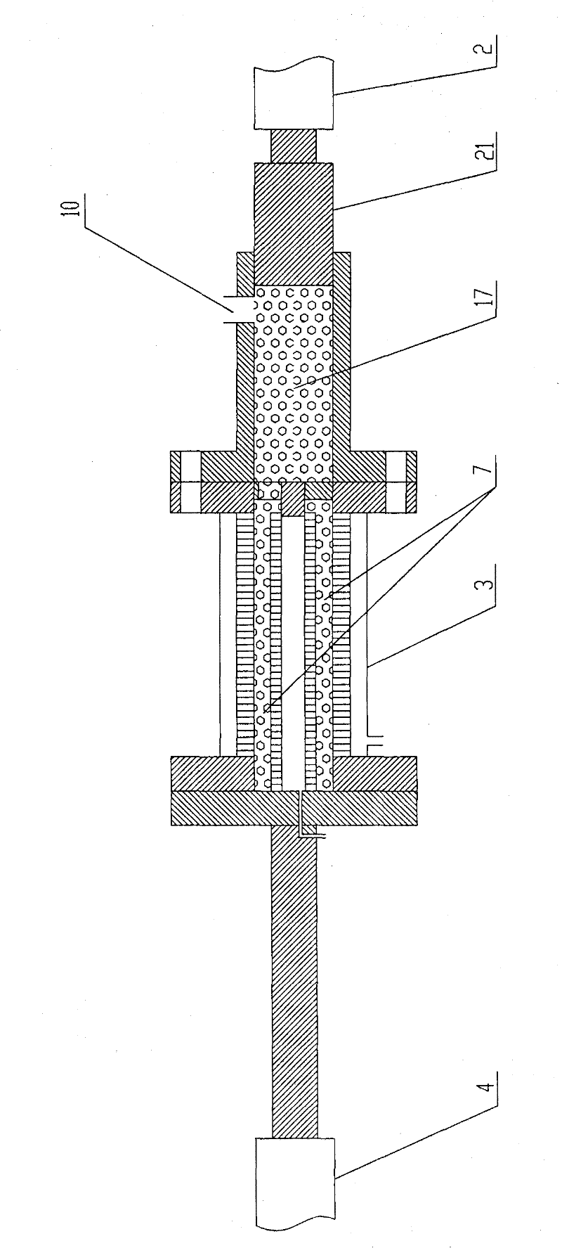 Pressure dewatering machine for sludge