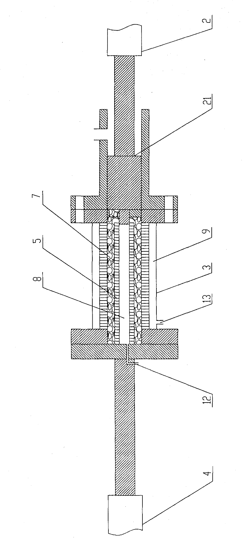 Pressure dewatering machine for sludge