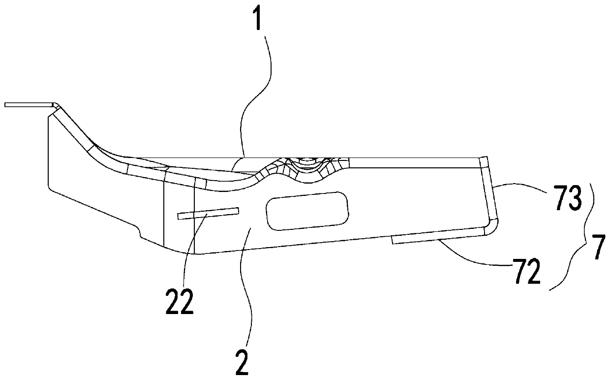 Single-side degeneration ODB support and automobile CCB support