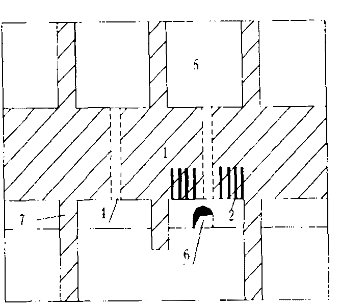 Filling stope pillar recovery mining method