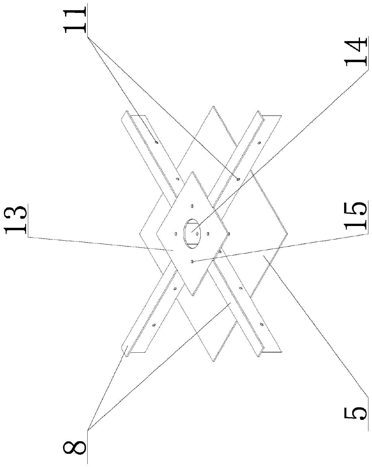 Plate and column joint connecting structure, steel pipe concrete plate and column structure and construction method