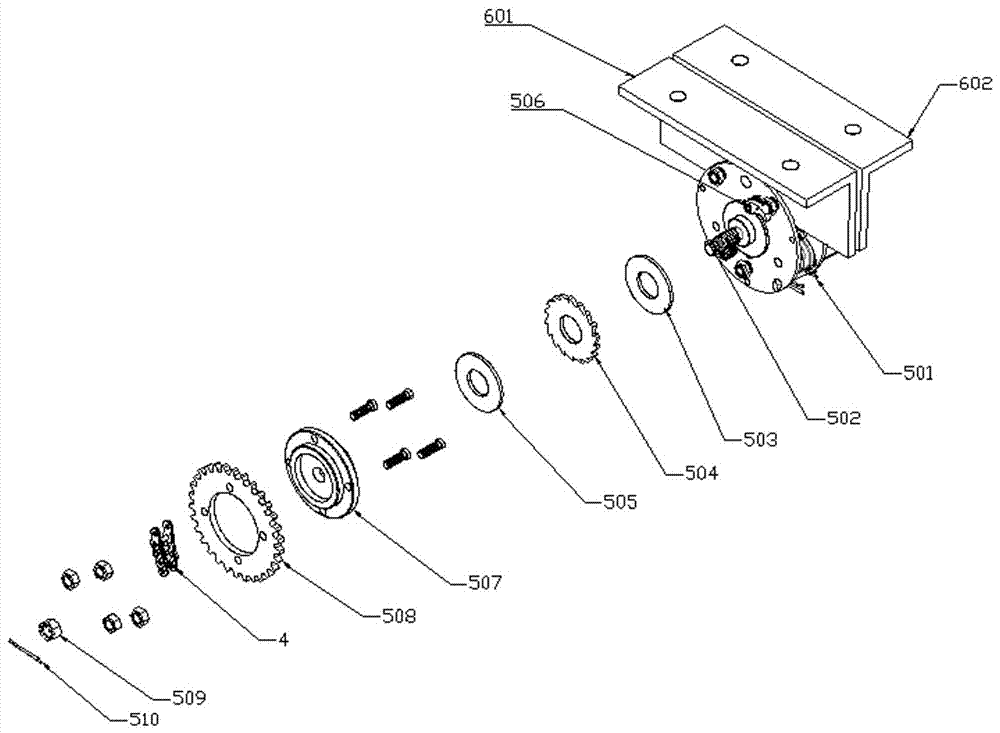 Chain transmission synchronous block