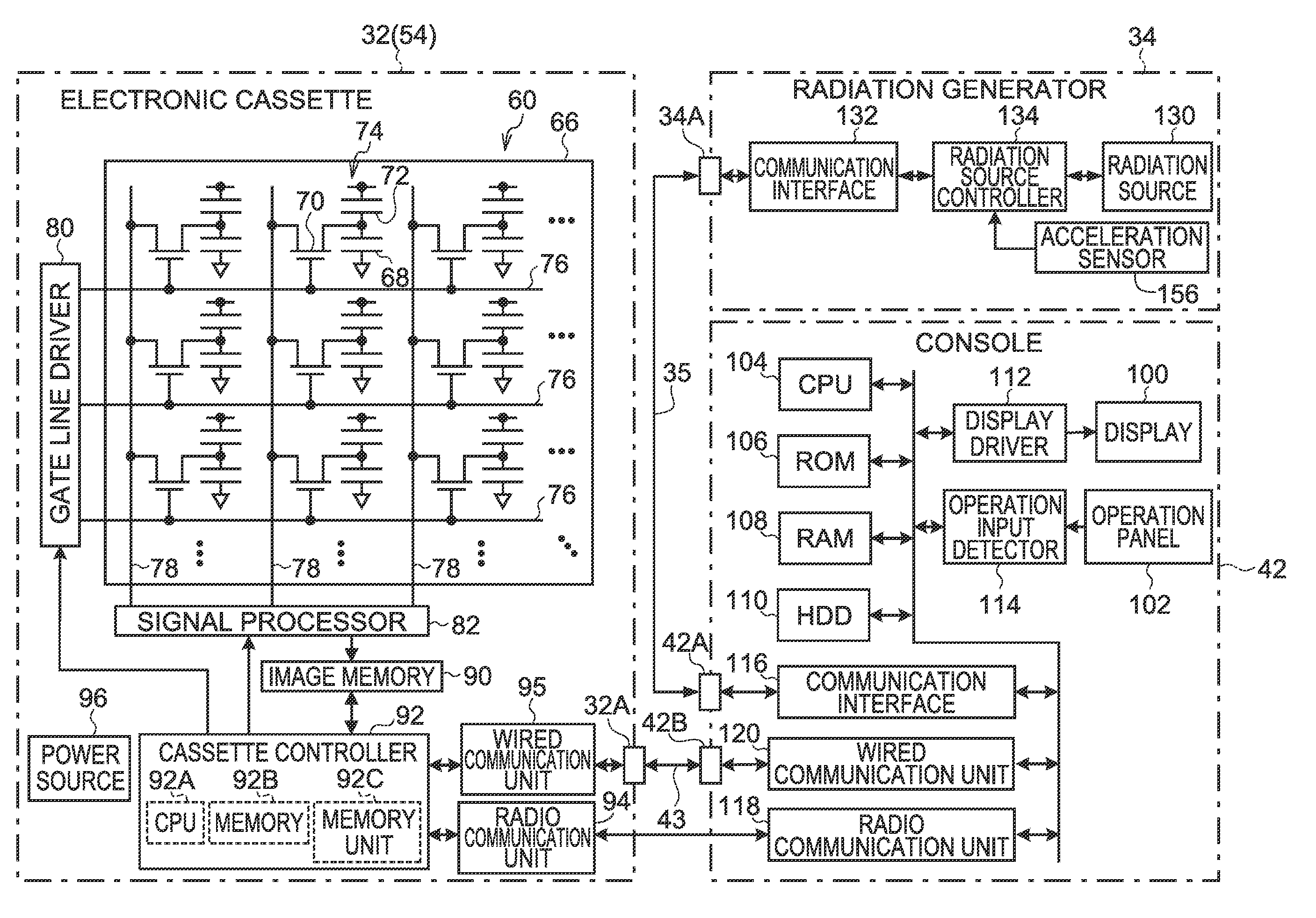 Radiographic image capturing system