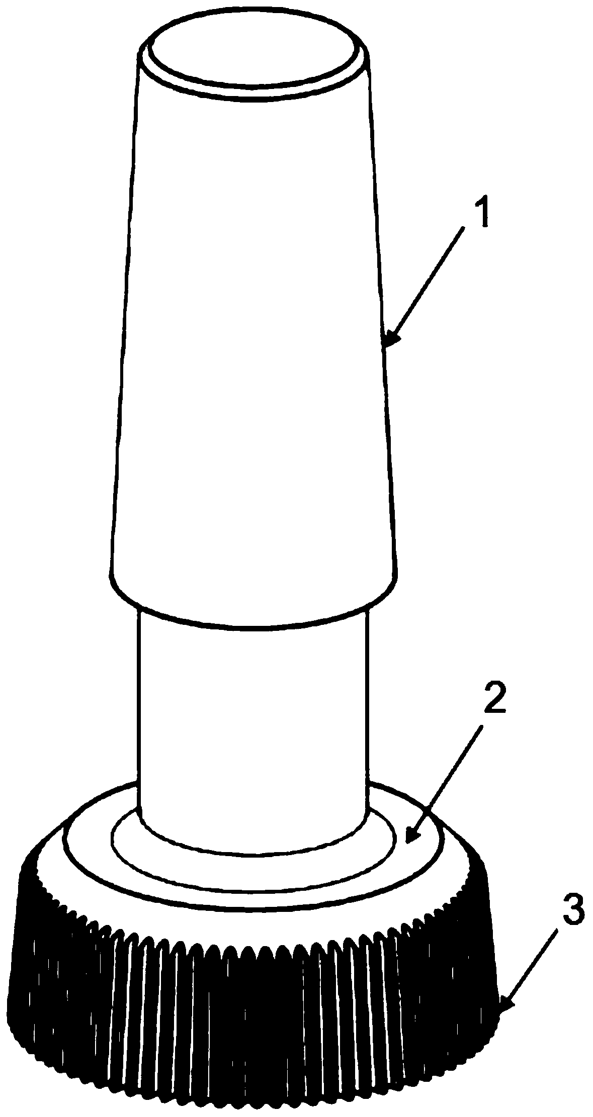 Three-arc harmonic gear slotting cutter and tooth profile design method thereof