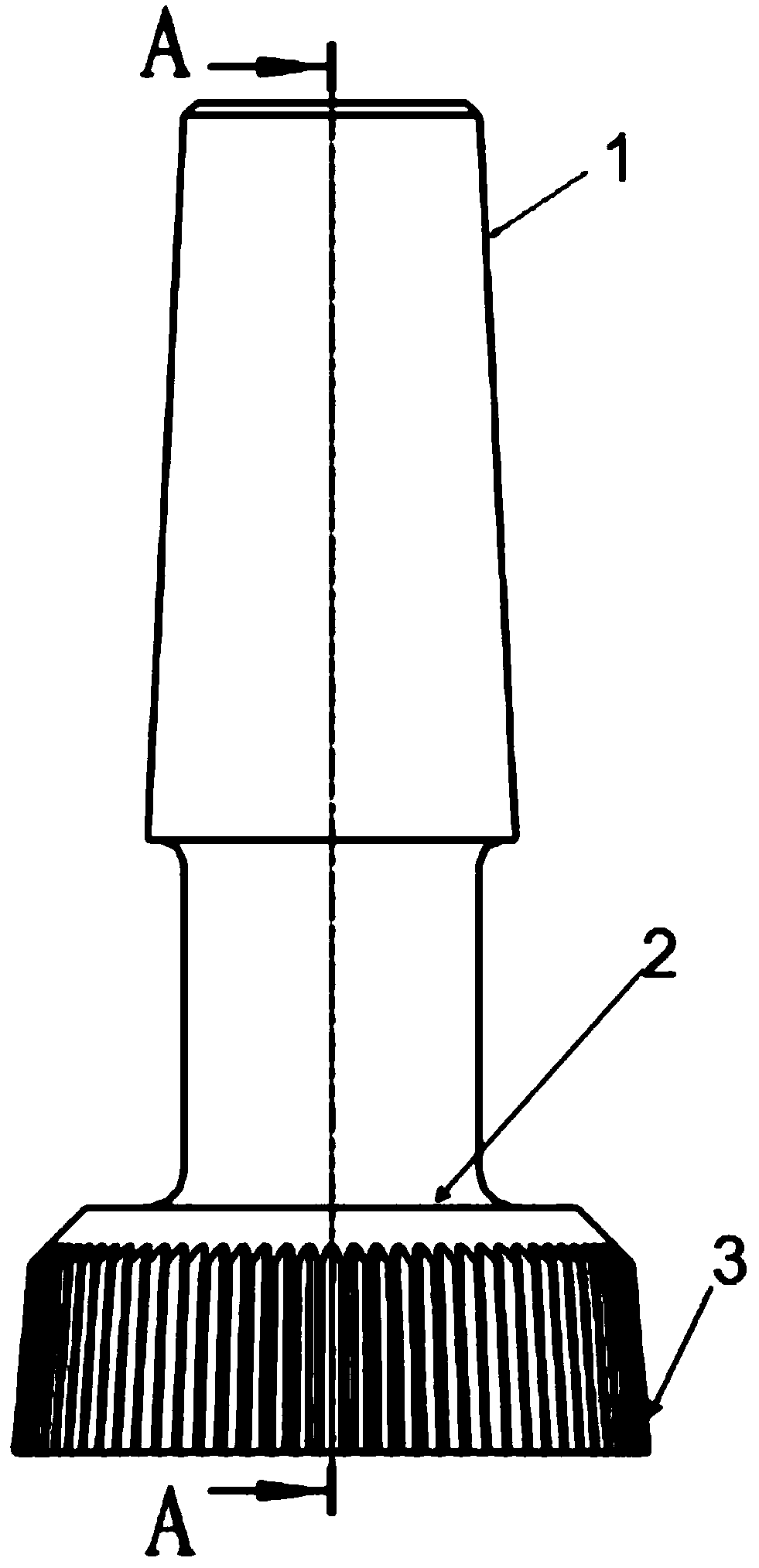 Three-arc harmonic gear slotting cutter and tooth profile design method thereof