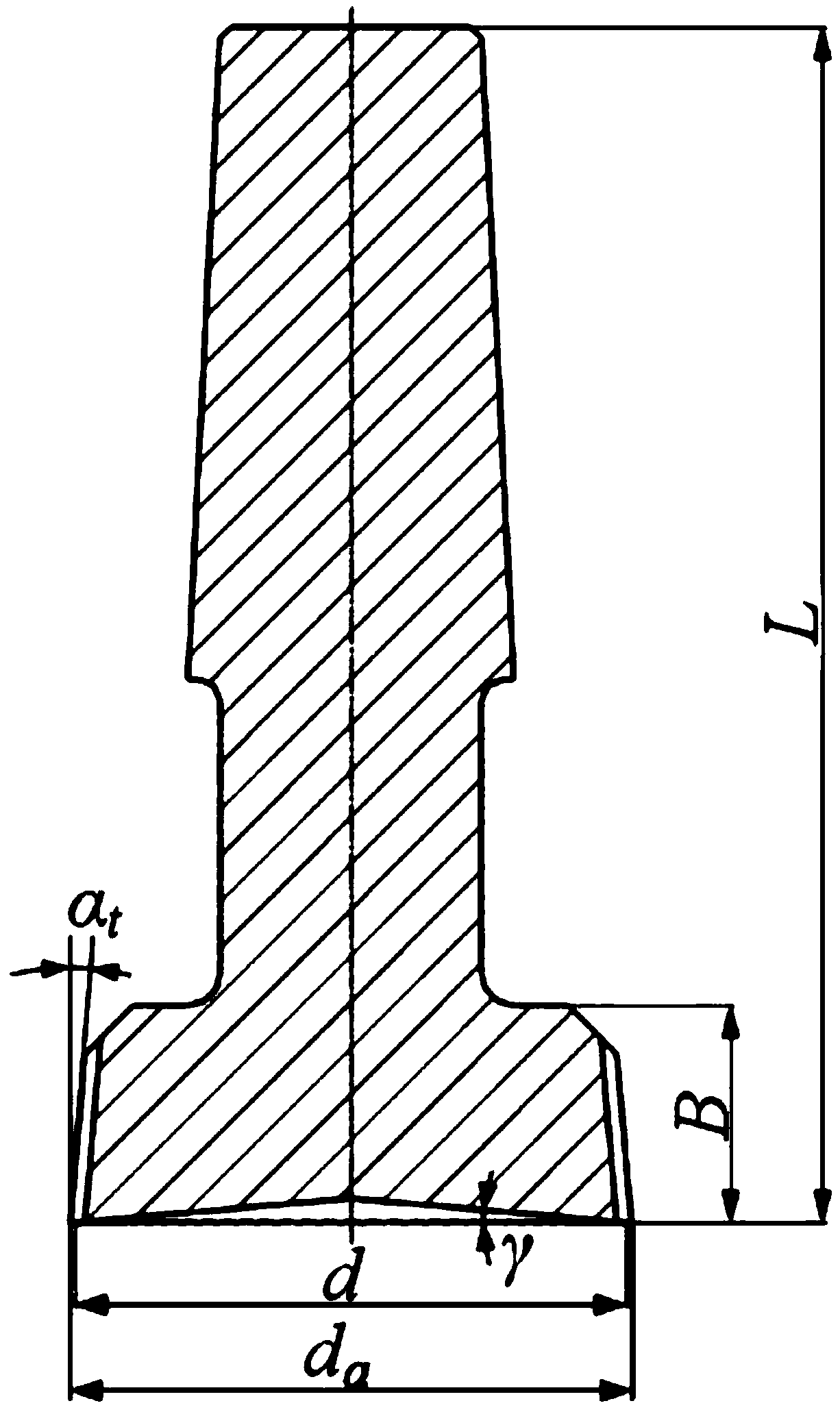 Three-arc harmonic gear slotting cutter and tooth profile design method thereof