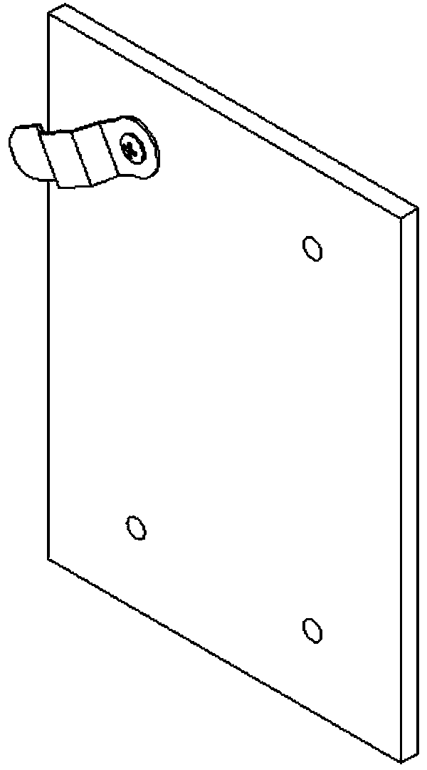 Fixing part connected with photo frame backboard and manufacturing method of fixing part