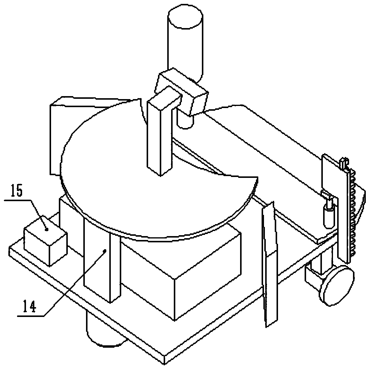 Municipal highway weed cleaning device