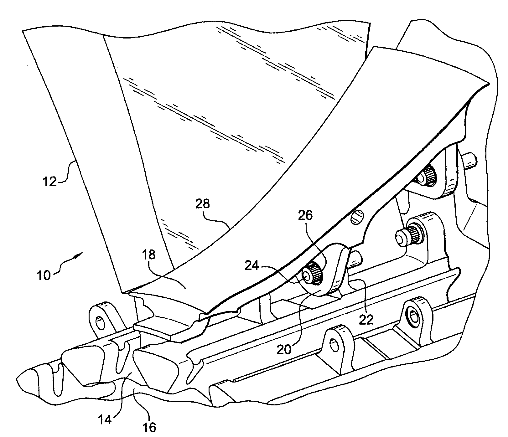 Turbomachine fan