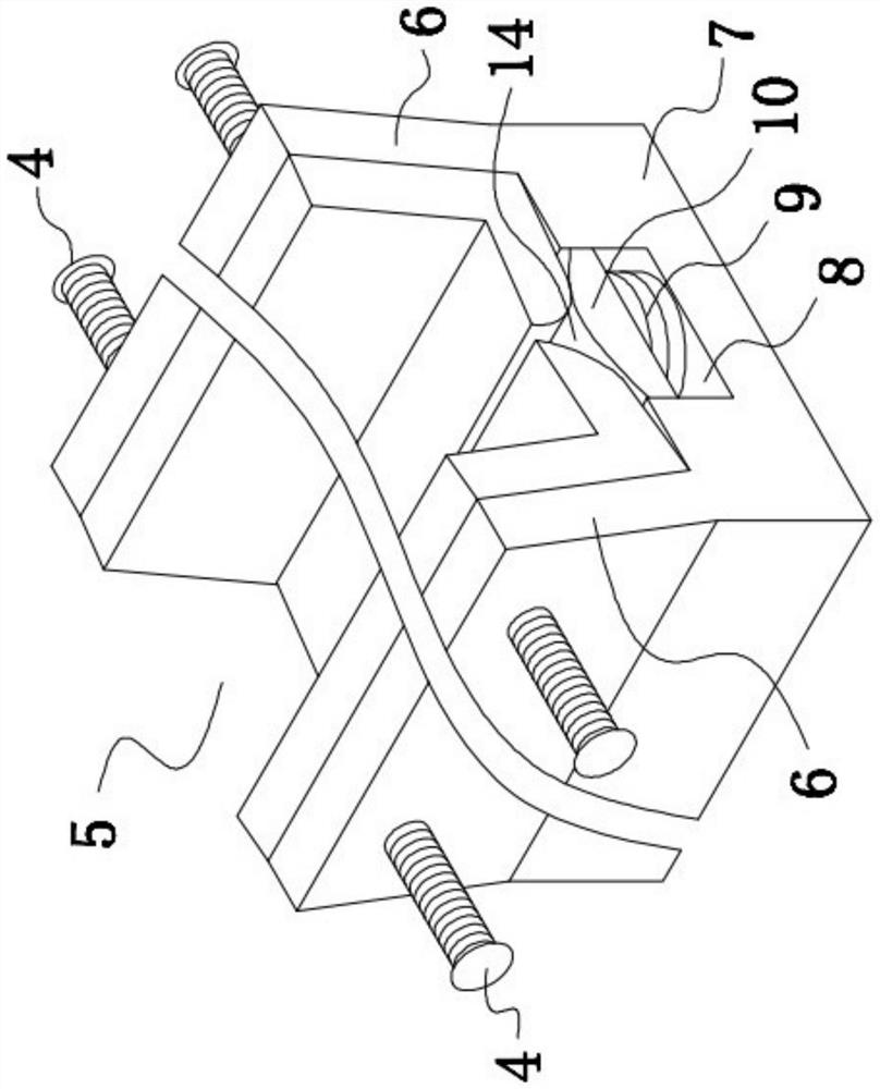 Outward-turning bending die for strip-shaped piece