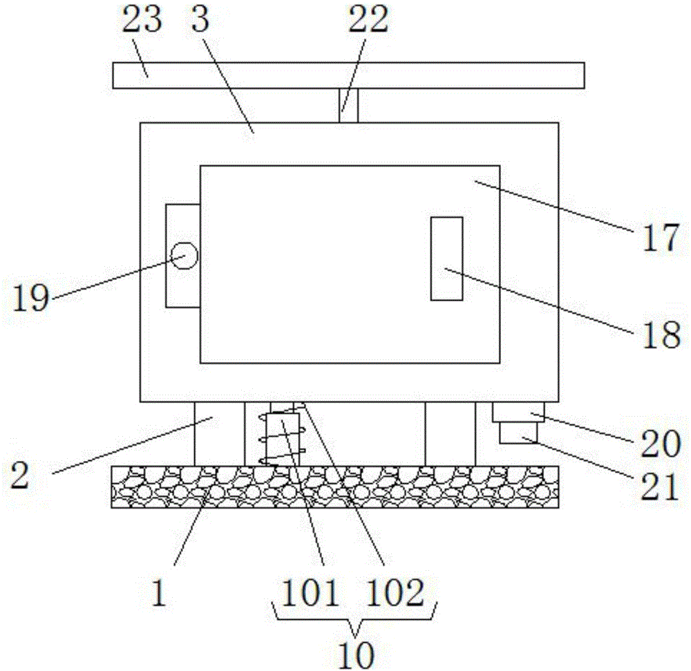 Electric power cabinet convenient for inner cleaning