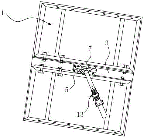 Aluminum alloy building formwork splicing assembly