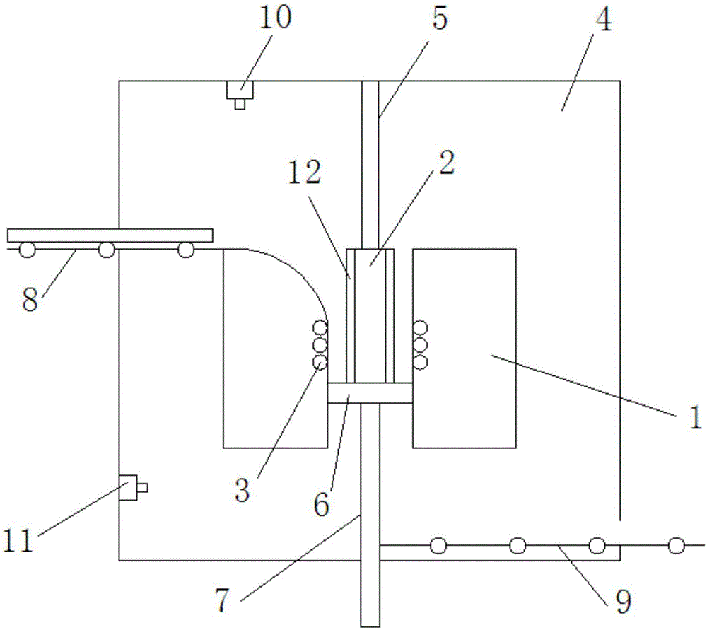 Crystallizer for continuous casting of titanium alloy pipes