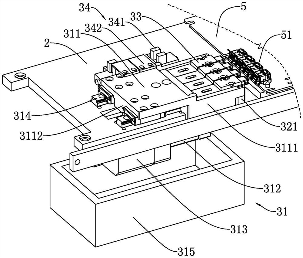 Online test device and test method for PCBA board connector