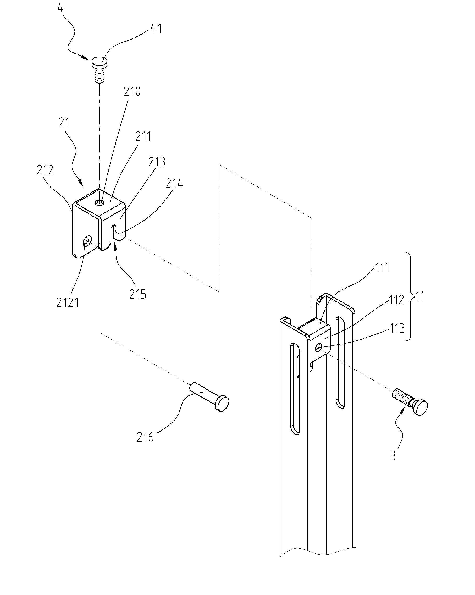 Video wall mount having adjusting structure