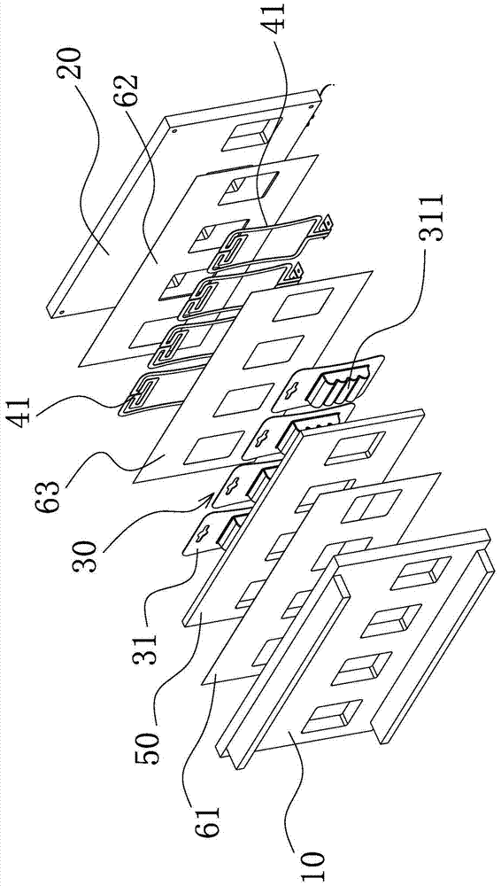 A heat sealing device for battery packaging