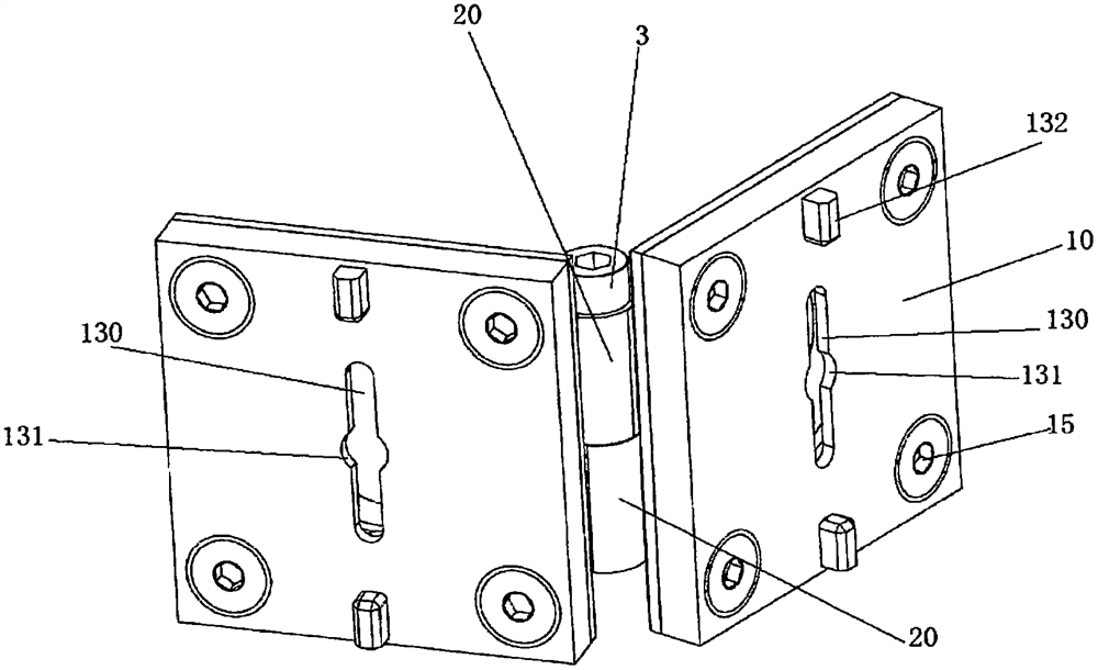 Sectional material connecting piece