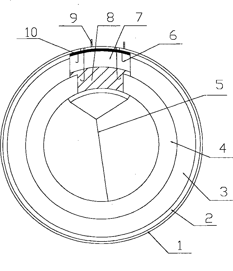 Repatching method for top liner of blast furnace hot-wind pipeline