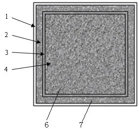 Novel concrete-filled steel tube composite column filled with steel slag and waste glass concrete and preparation method thereof