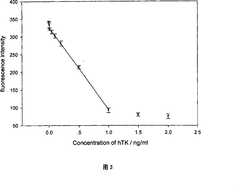 Novel method for analyzing human thymidine kinase fluorescence immune based on magnetic nanometer particular