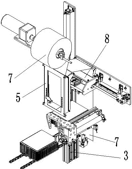 A battery pole group coating machine