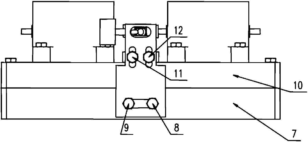 Debugging device for integrated servo valve