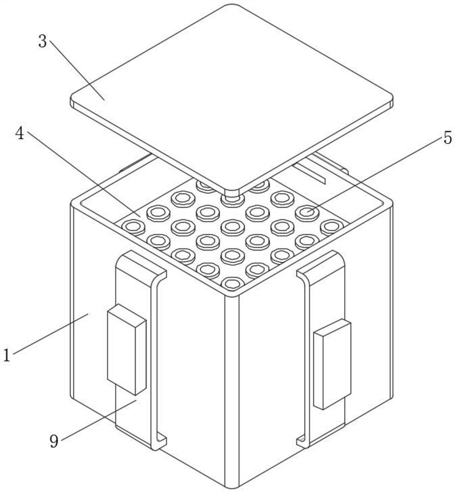 A test tube storage device for blood testing based on Internet of Things technology