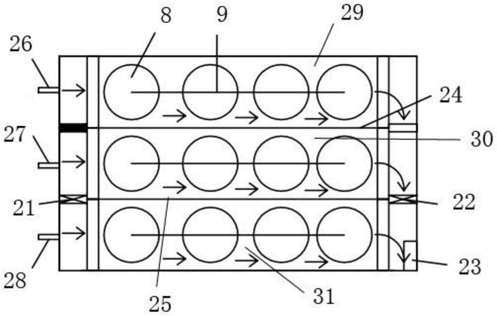 Treatment device and treatment method suitable for rural sewage treatment