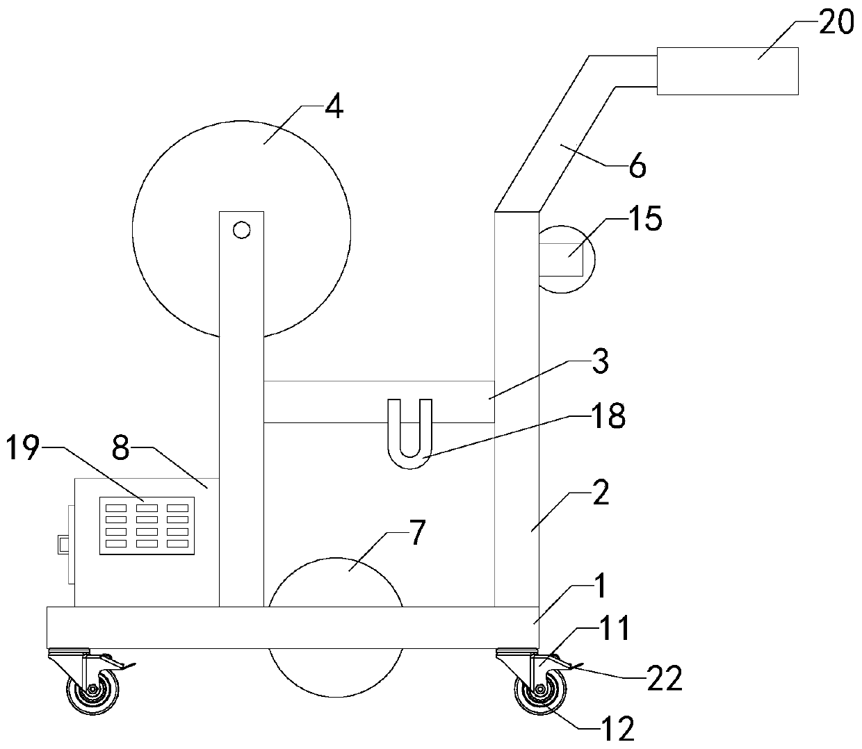 Pavement seam sticking machine