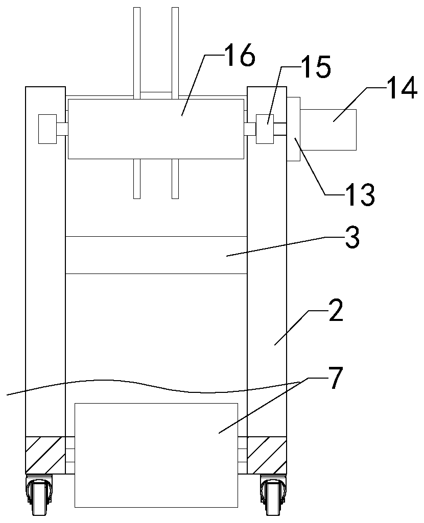 Pavement seam sticking machine