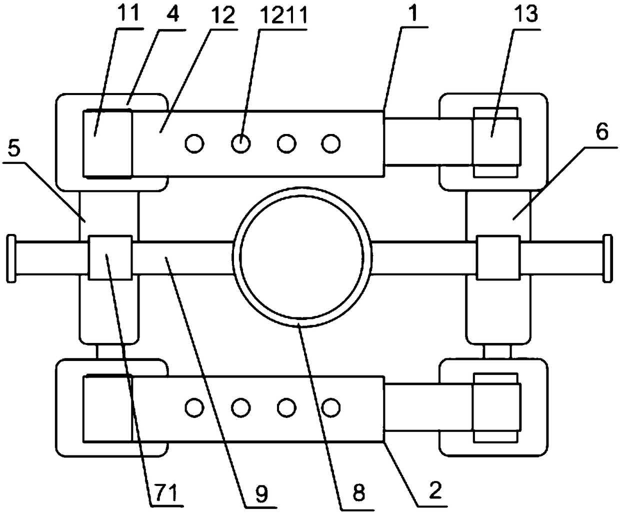 Adjustable tracheal cannula fixing device