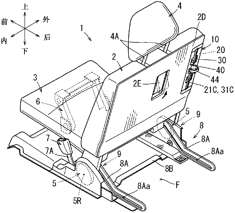 Slide rail device for vehicle