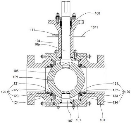 Low-temperature fixed ball valve