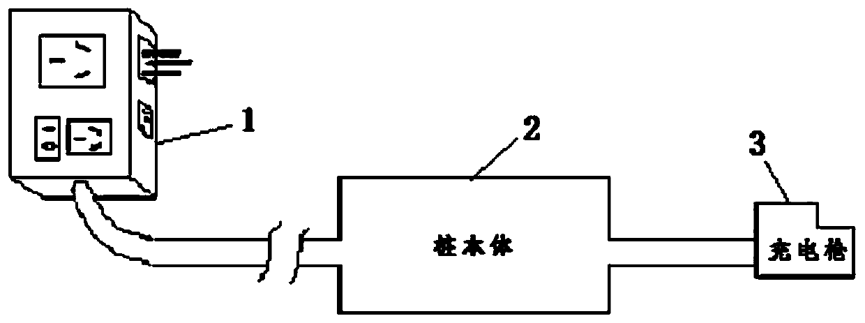 Novel charging pile with vehicle-vehicle interconnecting function and power connector thereof