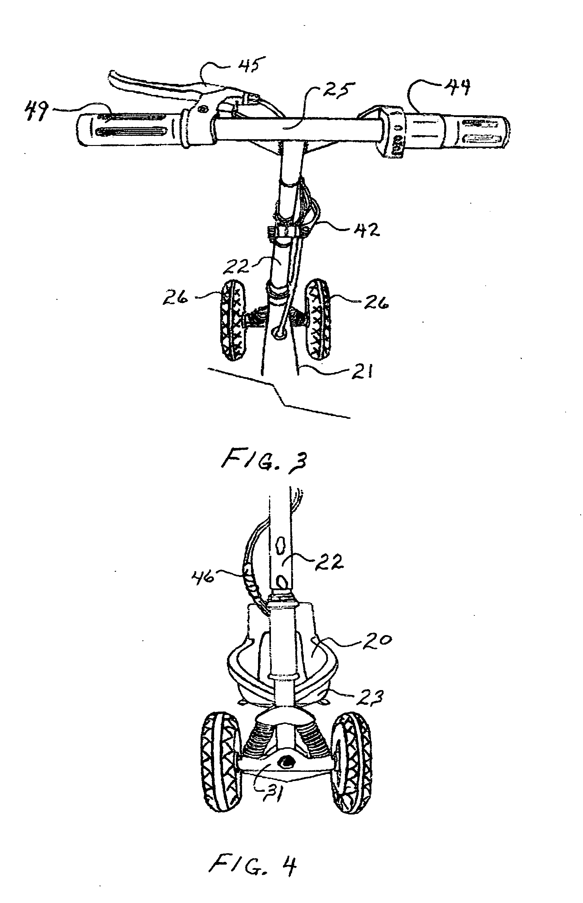 Three wheeled scooter