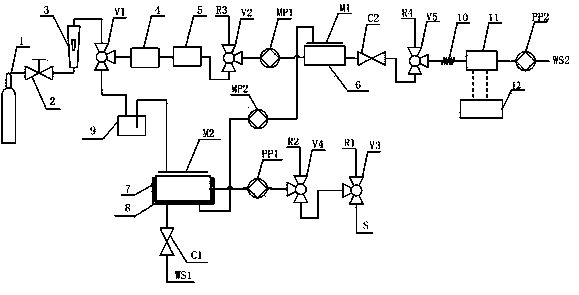 Device and method for on-line detection of sulfide concentrations in water sample by utilization of fluorescence spectrophotometry