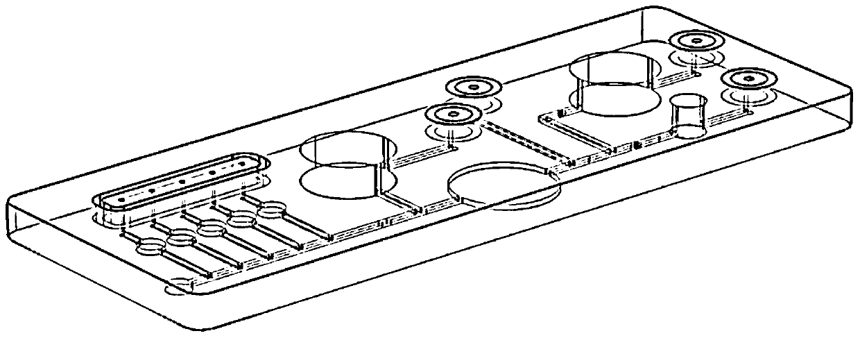 Microfluidic chip, system and method integrating nucleic acid extraction, amplification and detection