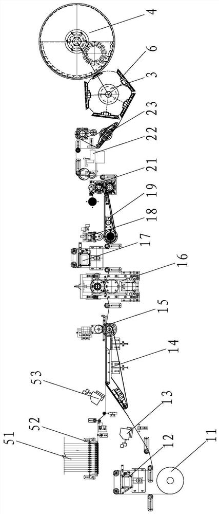 A large ring waist forming process for baby diapers