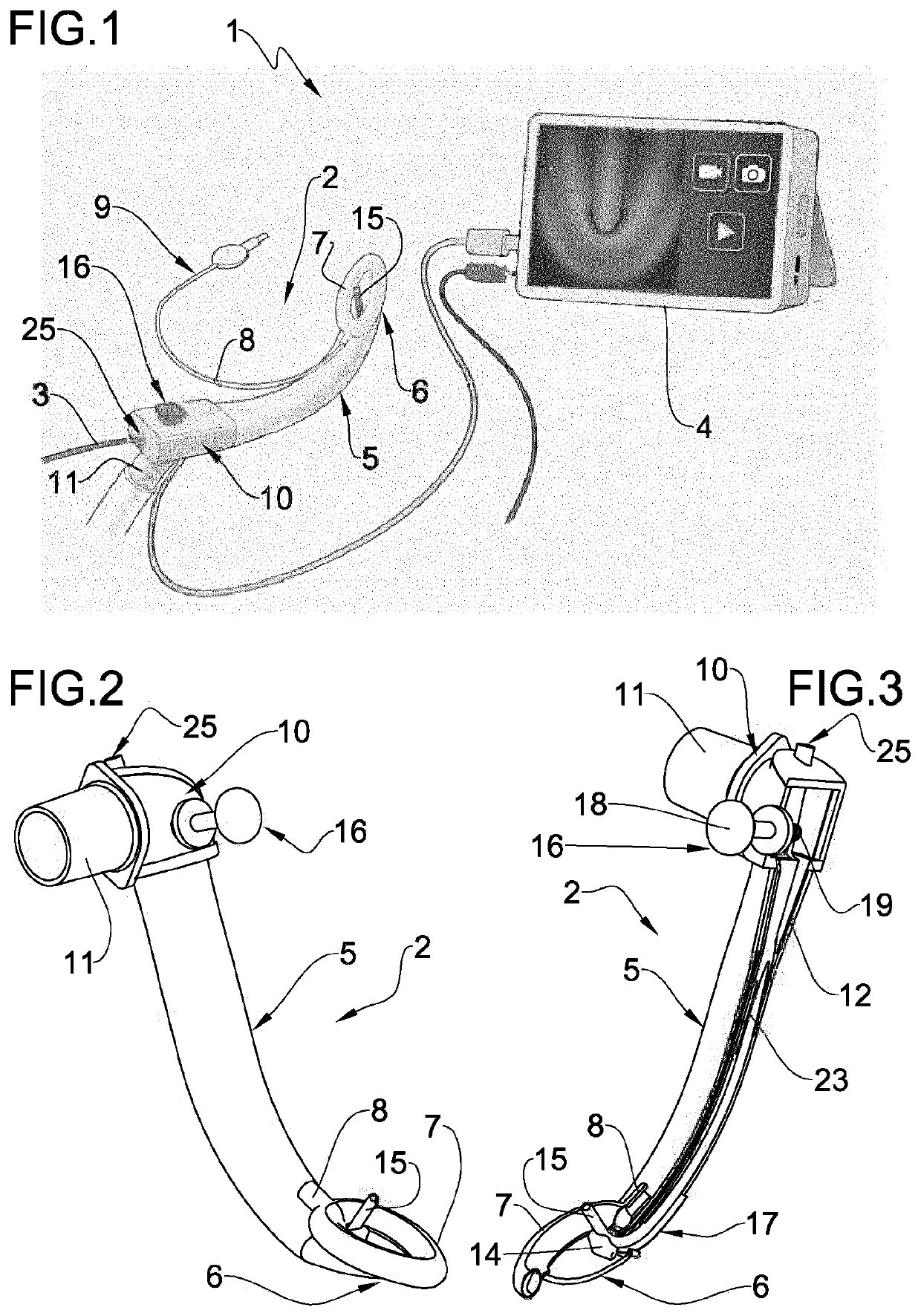 Laryngeal mask airway device and method for administering a medicament through a laryngeal mask airway device